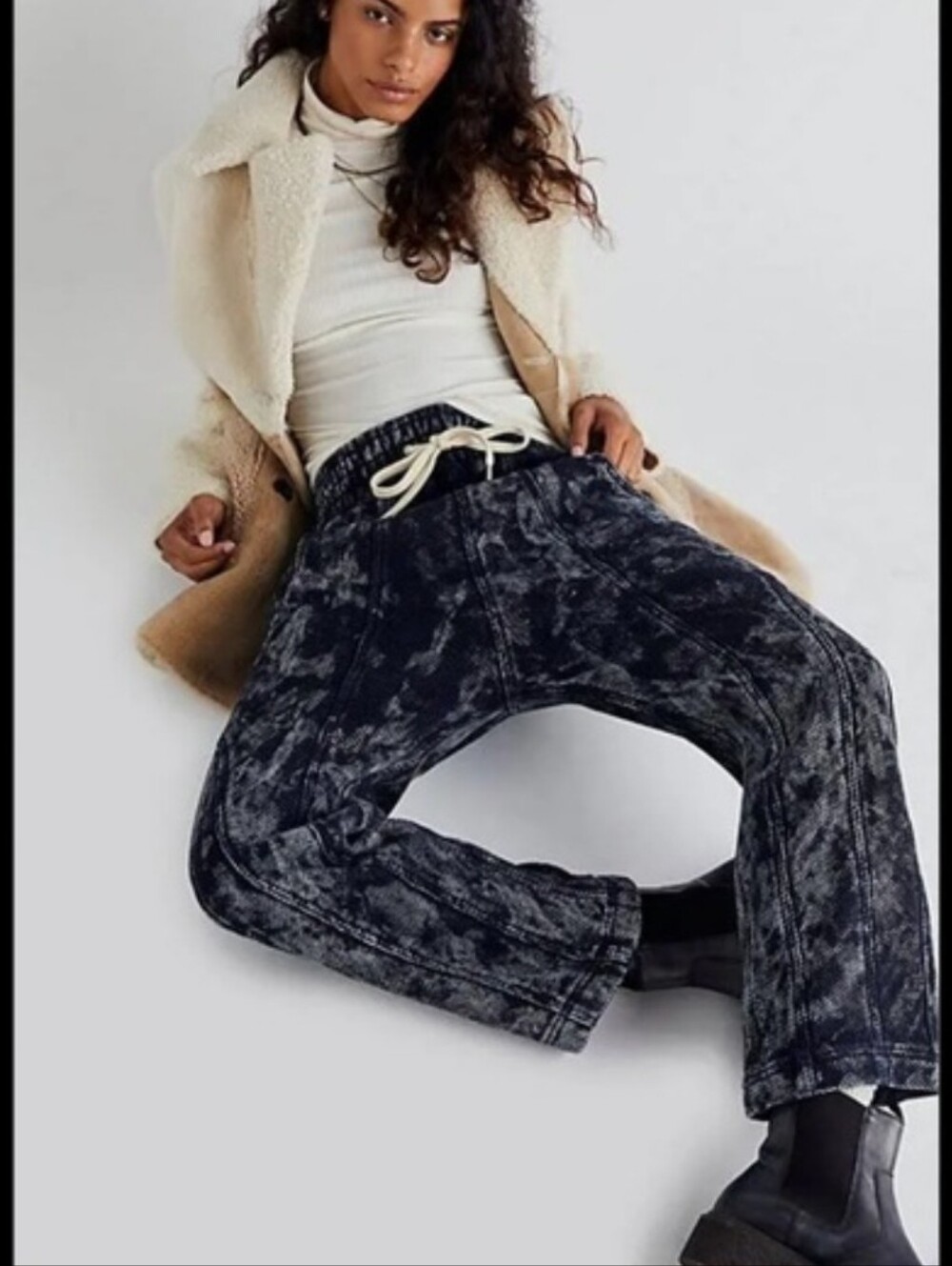 Free People Arcadia Honeycomb Harem Jeans NWOT L